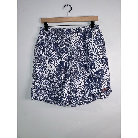 Vineyard vines men’s blue pattern swim shorts size medium - Picture 1 of 7